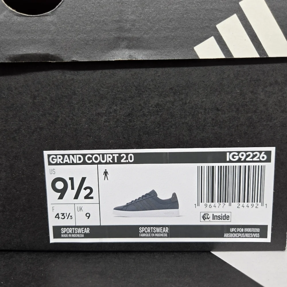 New Adidas Grand Court 2.0 Men's Shoes IG9226 Size 9.5